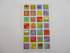 Mrs Grossman Birthday Blocks Sticker Sheet / Module - Vintage & Collectible