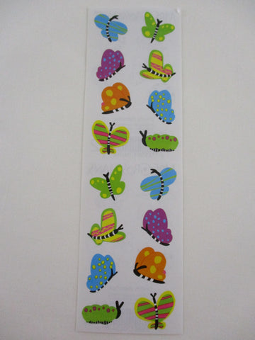 Mrs Grossman Chubby Butterflies Sticker Sheet / Module - Vintage & Collectible