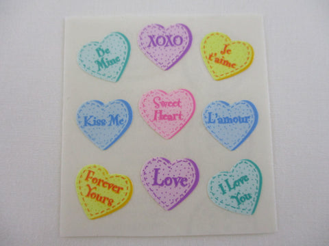 Sandylion Hearts Candies Sticker Sheet / Module - Vintage & Collectible
