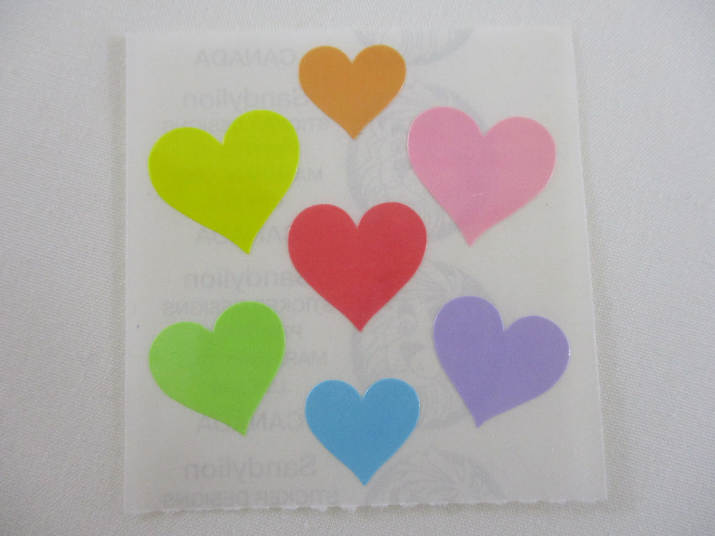 Sandylion Hearts Sticker Sheet / Module - Vintage & Collectible - A - Scrapbooking
