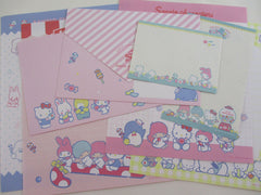 Cute Kawaii Hello Kitty Little Twin Stars My Melody Pochacco Tuxedosam Cherry Chum Letter Sets - Penpal Stationery Writing Paper Envelope