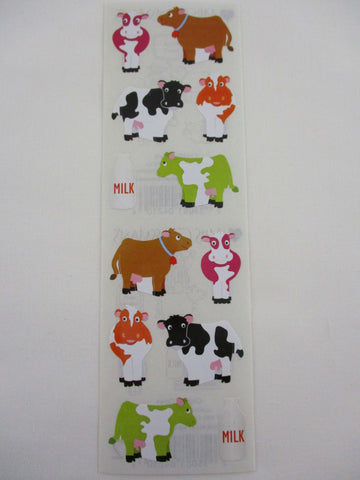 Mrs Grossman Chubby Cows Sticker Sheet / Module - Vintage & Collectible