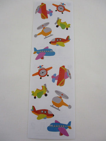 Mrs Grossman Chubby Airplanes Sticker Sheet / Module - Vintage & Collectible