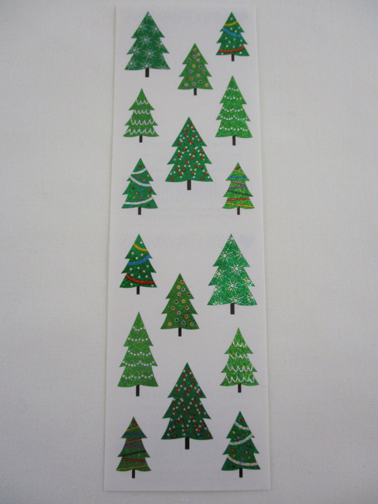 Mrs Grossman Sparkle Christmas Tree Farm Sticker Sheet / Module - Vintage & Collectible