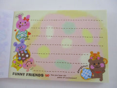 Cute Kawaii Kamio Funny Friends Mini Notepad / Memo Pad - Stationery Designer Paper Collection