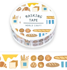 Cute Kawaii W-Craft Washi / Masking Deco Tape - Bread Baking Baker Goods - for Scrapbooking Journal Planner Craft