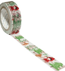 Cute Kawaii Shinzi Katoh Washi / Masking Deco Tape -  Red Riding Hood - for Scrapbooking Journal Planner Craft