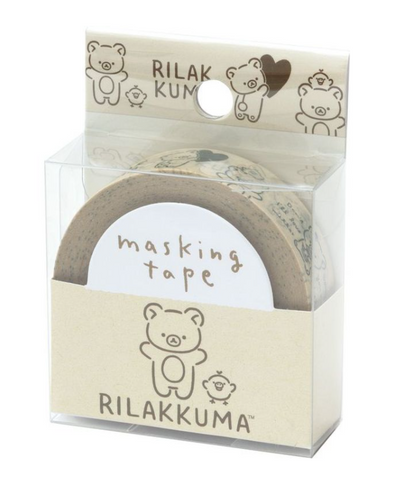 Cute Kawaii San-X Rilakkuma Washi / Masking Deco Tape - K - for Scrapbooking Journal Planner Craft