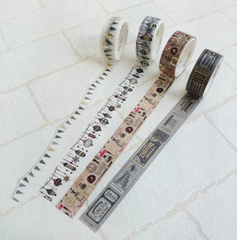 Cute Kawaii World Craft Washi / Masking Deco Tape - Movie Theater Ticket - for Scrapbooking Journal Planner Craft