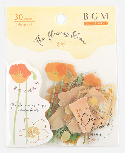 Floral Envelope Seal Stickers Floral Planner Stickers Clear or