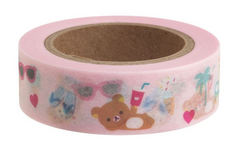 Cute Kawaii San-X Rilakkuma Washi / Masking Deco Tape - H - for Scrapbooking Journal Planner Craft