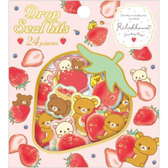 Cute Kawaii San-X Rilakkuma Bear Drop Seal Bits Style Flake Stickers Sack - F - for Journal Planner Agenda Craft Scrapbooking Collectible