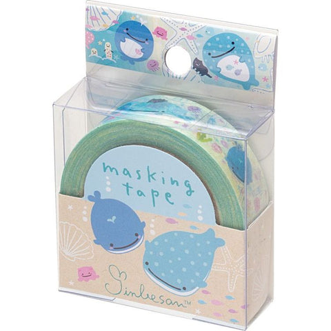 Cute Kawaii San-X Jinbesan Washi / Masking Deco Tape - A - for Scrapbooking Journal Planner Craft