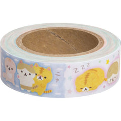 Cute Kawaii San-X CoroNya Cat Washi / Masking Deco Tape - A - for Scrapbooking Journal Planner Craft
