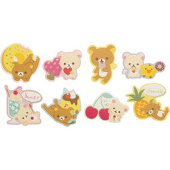 Cute Kawaii San-X Rilakkuma Flake Stickers Sack - Donut - Collectible for Journal Agenda Planner Craft Scrapbook