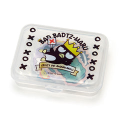 Collectible ૮ ・ﻌ・ა - Cute Kawaii Sanrio Badtz Maru Flake Stickers in Mini Plastic Container 2018 - Collectible