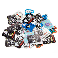 Collectible ૮ ・ﻌ・ა - Cute Kawaii Sanrio Badtz Maru Flake Stickers in Mini Plastic Container 2018 - Collectible