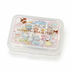 Collectible ૮ ・ﻌ・ა - Cute Kawaii Sanrio Characters Mix Flake Stickers in Mini Plastic Container 2018 - Collectible
