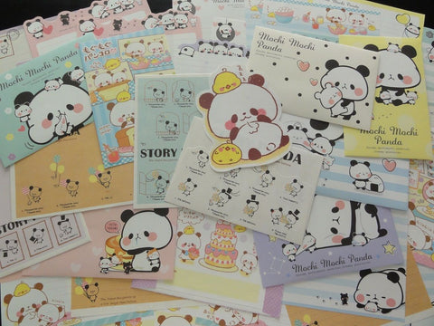 Cute Kawaii Panda Friends Letter Paper + Envelope Theme Set