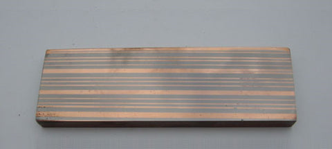 EXTREMELY RARE Superconductor Copper Niobium Metal Alloy (Stripe Block) from the ex-Texas Superconducting Super Collider / DESERTRON