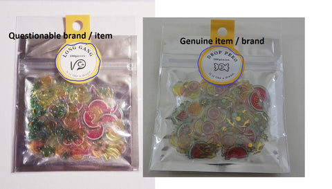 Comparing Genuine Sack Flake Stickers vs Questionable product Kawaii cute  San-X Crux Mind Wave