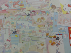 Grab Bag Sanrio Characters 70 pcs Paper Cinnamoroll Hello Kitty My Melody Little Twin Stars Cat Purin Dog Pochacco  Memo Note Set Stationery Cute Kawaii